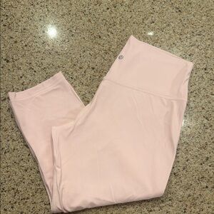 Lululemon Light Pink High-Waisted Leggings size 14 New